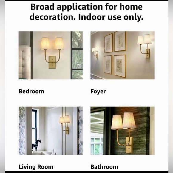 Wall sconce light with shades - Picture 6 of 13